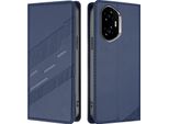 Custodia Per Honor 300, Custodia A Portafoglio In Finto Cuoio Con Slot Per Carte E Funzione Stand Blau