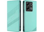 Custodia Per Infinix Note 30 4G/Note 30 5G, Custodia A Portafoglio In Finto Cuoio Con Slot Per Carte E Funzione Stand TüRkis