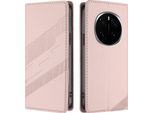 Custodia Per Honor Magic7, Custodia A Portafoglio In Finto Cuoio Con Slot Per Carte E Funzione Stand Rosa