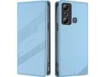 Custodia Per Infinix Hot 20I, Custodia A Portafoglio In Finto Cuoio Con Slot Per Carte E Funzione Stand Hellblau