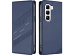 Custodia Per Infinix Hot 50 Pro 4G, Custodia A Portafoglio In Finto Cuoio Con Slot Per Schede E Funzione Stand Blau