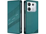 Custodia Per Infinix Gt 10 Pro, Custodia A Portafoglio In Finto Cuoio Con Slot Per Carte E Funzione Stand GrüN