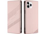 Custodia Per Iphone 11 Pro, Custodia A Portafoglio In Finto Cuoio Con Slot Per Schede E Funzione Stand Rosa