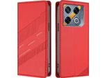 Custodia Per Infinix Gt 20 Pro, Custodia A Portafoglio In Finto Cuoio Con Slot Per Schede E Funzione Stand Rot