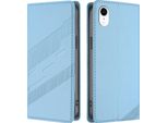 Custodia Per Iphone Xr, Custodia A Portafoglio In Finto Cuoio Con Slot Per Carte E Funzione Stand Hellblau