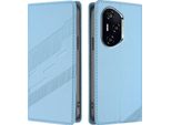 Custodia Per Honor 400, Custodia A Portafoglio In Finto Cuoio Con Slot Per Carte E Funzione Stand Hellblau