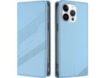 Custodia Per Iphone 14 Pro Max, Custodia A Portafoglio In Finto Cuoio Con Slot Per Carte E Funzione Stand Hellblau