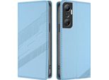 Custodia Per Infinix Hot 20 4G, Custodia A Portafoglio In Finto Cuoio Con Slot Per Schede E Funzione Stand Hellblau