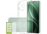 Per Xiaomi Poco F7 Ultra Custodia Protettiva In Silicone Tpu Trasparente + Pellicola In Vetro Temperato H9