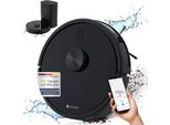 Juskys Saugroboter EcoTrek M300 mit Zubehörset - Absaugstation, Wischfunktion, Laser LDS-Navigation, Zubehör