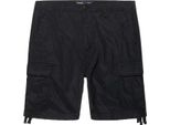 Vintage Industries Short Short Davis Uomo Nero Basics 100% Cotone L