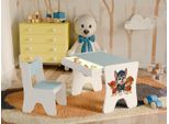 Happy Babies - Set Di Scrivania E Sedia Per Bambini, Tavolo Da Gioco Ergonomico Con Ampio Cassetto - Tavolo Da Gioco E Apprendimento Per Bambini - Mobili Per Bambini, Cane