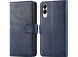 Custodia Per Cellulare Imoshion Per Samsung Galaxy S25 Edge - Cover Flip A Libro - Blu Scuro
