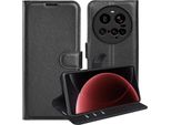 Per Xiaomi 15 Ultra Custodia A Libro In Pelle Finta Per Cellulare Cover Nera