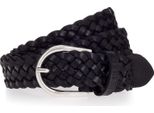 Mustang Pelle Cintura Braided Leather Belt W110 Black Nero
