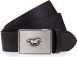 Mustang Pelle Cintura 40Mm Leather Belt W105 Dark Brown Marrone Scuro