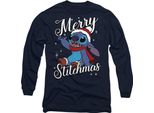 Lilo & Stitch - Maglietta "Merry Stitchmas"" Per Uomo/Donna Unisex TV14145 (M) (Blu Navy)"