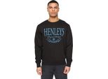Henleys - Felpa Girocollo "Henbank"" Da Uomo BG2024 (M) (Nero)"