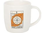 Something Different - Tazza Da Caffè "Tarocchi"", Ruota Della Fortuna SD9908 (Taglia Unica) (Bianco)"