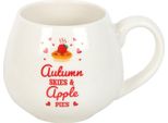 Something Different - Tazza Arrotondata "Autumn Skies & Apple Pies"" SD9914 (Taglia Unica) (Bianco)"