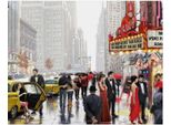 Richard Macneil - Leinwanddruck "New York Theatre"" PM11867 (30 Cm X 40 Cm) (Bunt)"