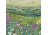 Julia Crossland - Leinwanddruck "Lungo Il Sentiero Costiero"" PM11883 (30 Cm X 30 Cm) (Bunt)"