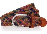Mustang Pelle Cintura Braided Leather Belt W110 Varied Colorato
