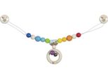 Goki Catena Carrozzina Furgone Arcobaleno Con Clip Giocattolo In Legno