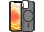 Custodia Magnetica Per Iphone 11, Compatibile Con Magsafe, Retro Traslucido Opaco, Resistente Agli Urti Nero