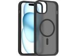 Custodia Magnetica Per Iphone 15, Compatibile Con Magsafe, Retro Traslucido Opaco, Resistente Agli Urti Nero