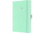 Sigel J6409 Sigel Libro-Calendario Jolie Feel 2026, Tessile, A5, Zecca