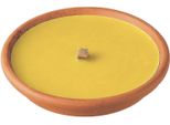 Horeca Candles Candela Profumata Alla Citronella In Vaso Di Terracotta - 8H Di Autonomia - Candela Da Esterno Per Giardino E Balcone