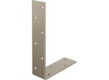 Alberts 822194 Angolo Di Trave Duravis®, A Gambe Disuguali, Rivestimento Duplex Marrone Ruggine, Dimensioni 160 X 240 X 50 Mm, Set Da 10
