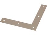 Alberts 821425 Staffa Angolare Duravis®, Beige Perlato Rivestito In Duplex Ral 1035, Dimensioni 120 X 120 X 20 Mm, Set Da 40