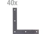 Alberts 822835 Staffa Angolare Duravis®, Diamantata Nera Rivestita In Duplex, Dimensioni 120 X 120 X 20 Mm, Set Da 40