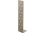 Alberts 822842 Ancoraggio Piatto In Acciaio Per Calcestruzzo Duravis®, Diamantato Nero Con Rivestimento Duplex, Dimensioni 205 X 40 X 40 Mm, Set Da 10