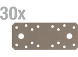 Alberts 821593 Connettore Piatto Duravis®, Beige Perlato Duplex Ral 1035, Dimensioni 133 X 55 X 2,5 Mm, Set Di 30 Pezzi