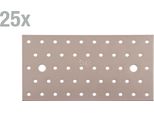 Alberts 821722 Lastra Perforata Duravis®, Beige Perlato Con Rivestimento Duplex Ral 1035, Dimensioni 200 X 100 X 2 Mm, Set Di 25 Pezzi