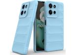 Custodia Per Motorola Moto G75 Custodia Protettiva In Silicone Tpu Morbido Antiurto Blu