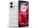 Custodia Per Motorola Moto G24 Custodia Protettiva In Silicone Tpu Morbido Antiurto Bianco