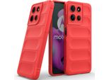 Custodia Per Motorola Moto G15 Custodia Protettiva In Silicone Tpu Morbido Antiurto Rosso