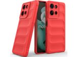 Custodia Per Motorola Moto G75 Custodia Protettiva In Silicone Tpu Morbido Antiurto Rosso