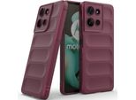 Custodia Per Motorola Moto G75 Morbido Tpu Silicone Antiurto Custodia Protettiva Plum