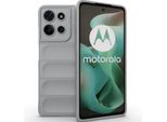 Custodia Per Motorola Moto G75 Custodia Protettiva In Silicone Tpu Morbido Antiurto Grigio