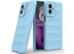 Custodia Per Motorola Moto G55 Custodia Protettiva In Silicone Tpu Morbido Antiurto Blu