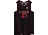 Amplified - Camicia Da Basket Da Uomo GD2702 (Xl) (Nero/Rosso)