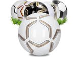 Calcio 'Strike - Pallone Da Regalare A Bambini E Adulti - Misura 5 Perfetta Per Segnare Gol - Pallone Sportivo Per Allenamenti Indoor E Outdoor - Pallone Da Calcio Perfetto Bianco/Oro