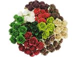 Rosen Aperto 20Mm 100 Pezzi Fiori Di Carta Di Gelso Per Scrapbooking, Mix Natalizio