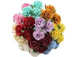 Rosen Aperto 20Mm 100Pz Scrapbooking Gelso Carta Fiori Fiore Viola Mix