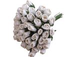 Rosen Chiuso 4Mm 100Pcs Scrapbooking Gelso Carta Fiori, Bianco